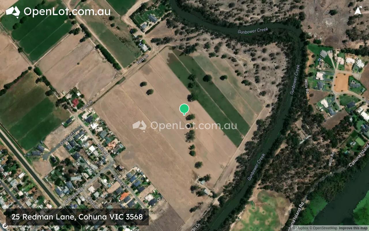 Satellite image for 25 Redman Lane, Cohuna VIC 3568