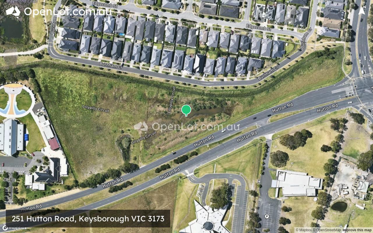 Satellite image for 251 Hutton Road, Keysborough VIC 3173