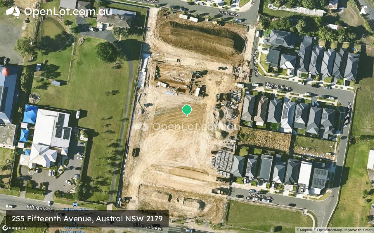 Satellite image for 255 Fifteenth Avenue, Austral NSW 2179