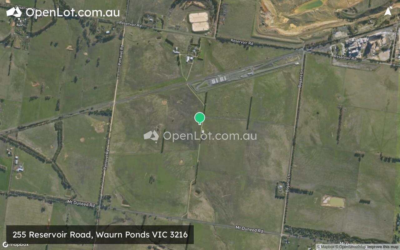 Satellite image for 255 Reservoir Road, Waurn Ponds VIC 3216