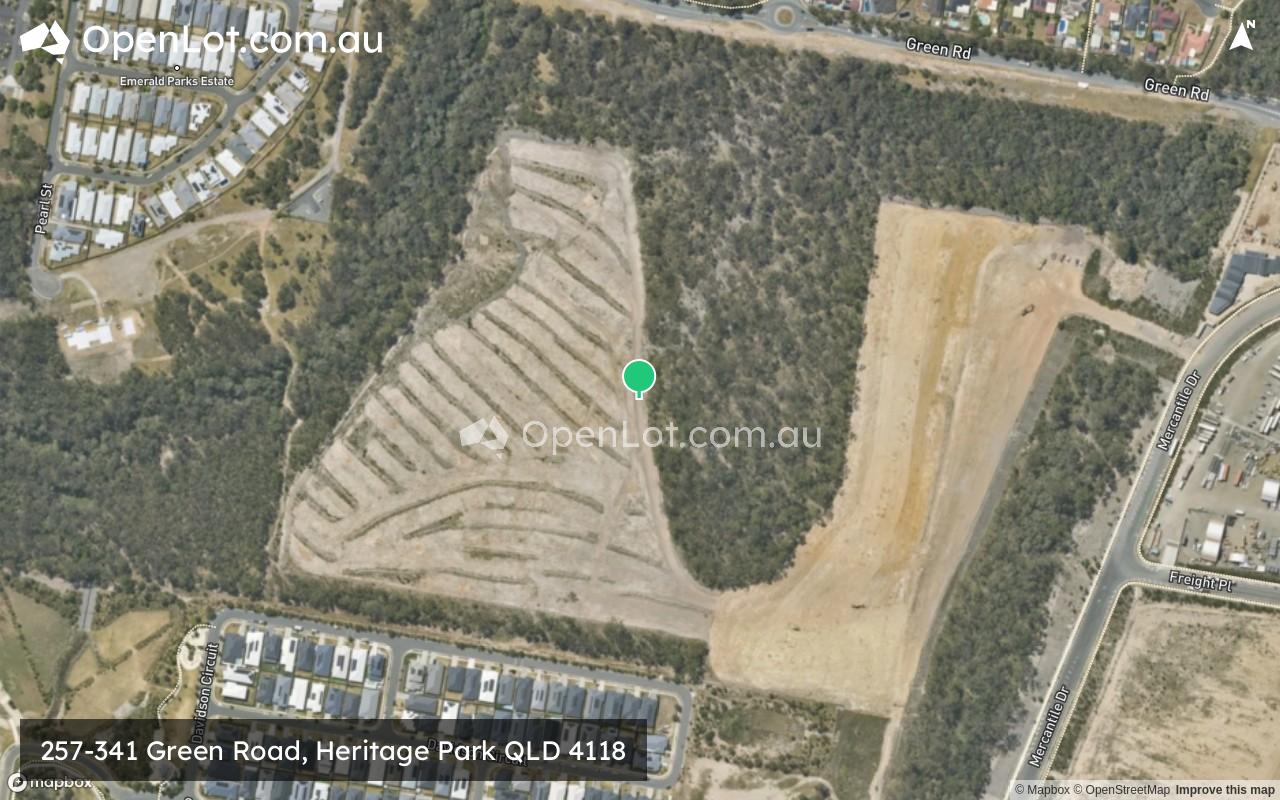 Satellite image for 257-341 Green Road, Heritage Park QLD 4118