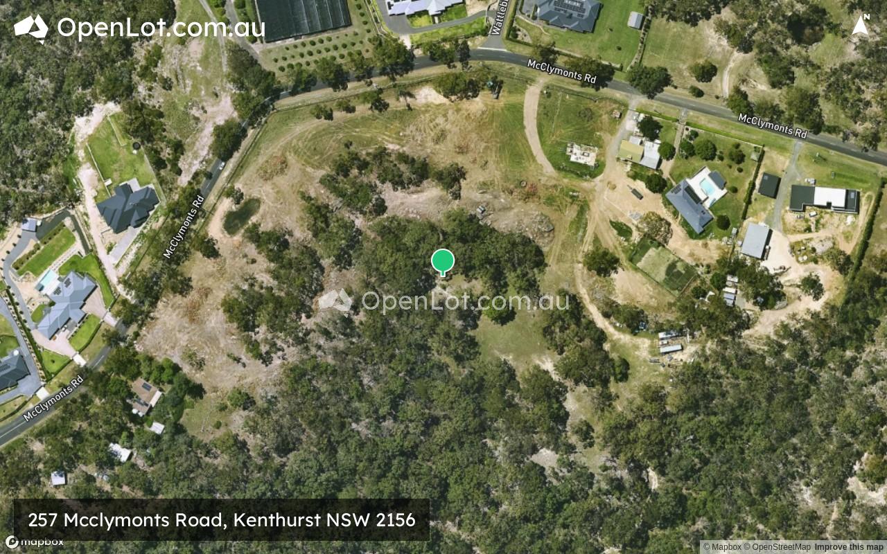 Satellite image for 257 Mcclymonts Road, Kenthurst NSW 2156