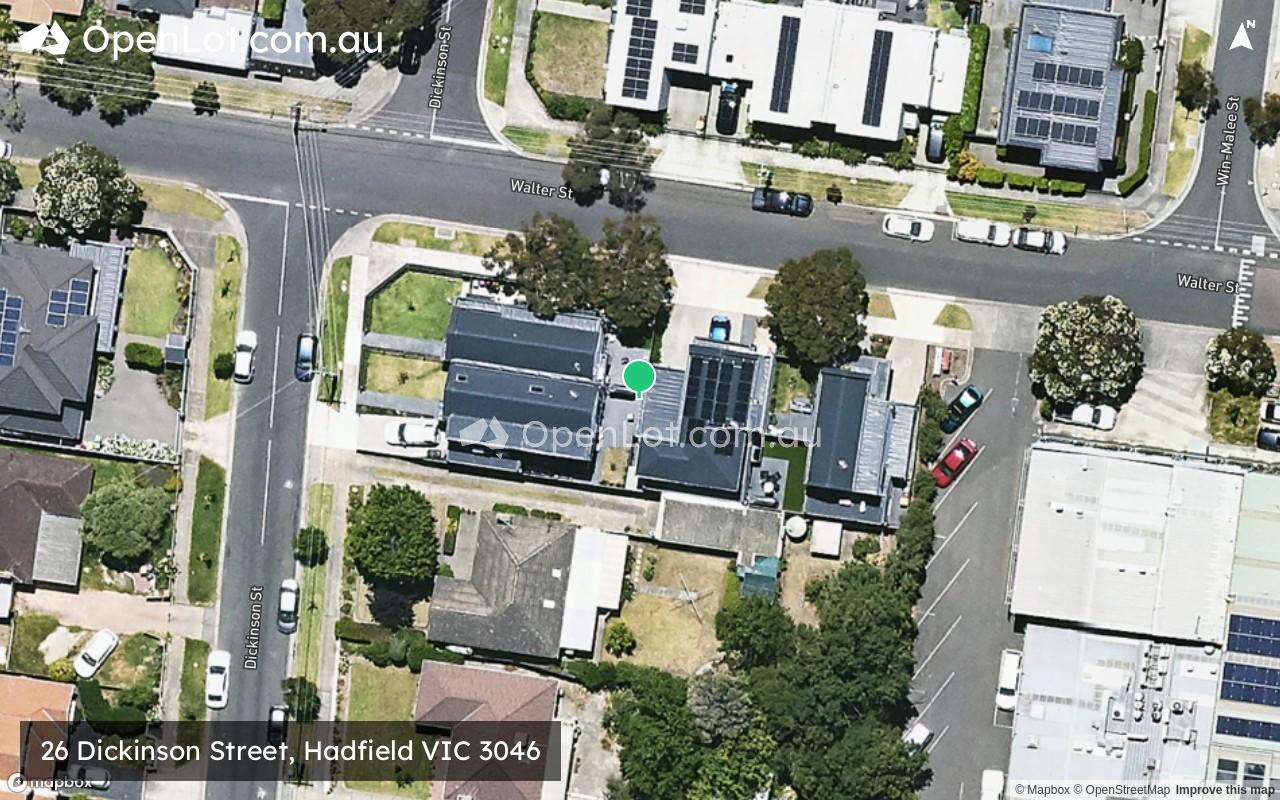 Satellite image for 26 Dickinson Street, Hadfield VIC 3046