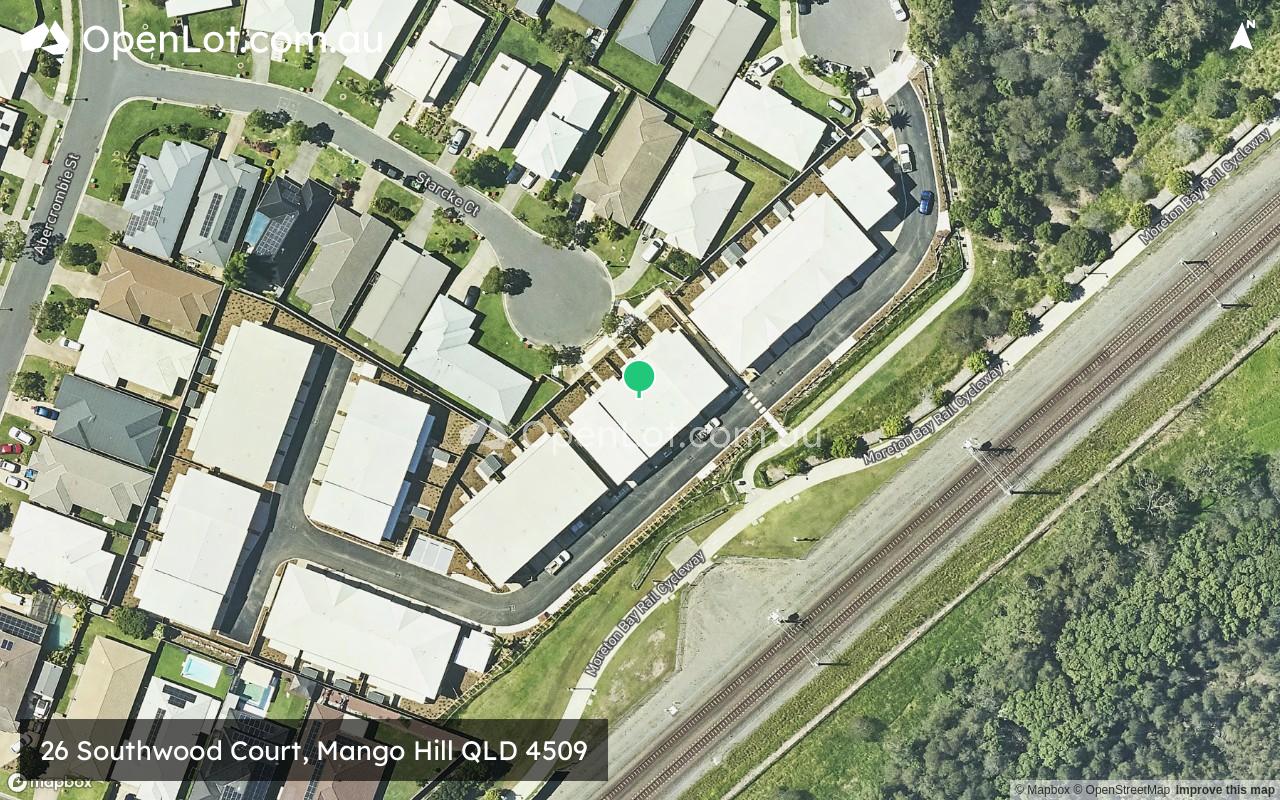 Satellite image for 26 Southwood Court, Mango Hill QLD 4509