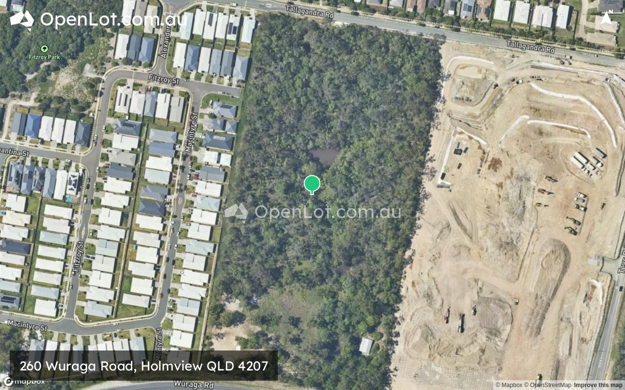 Satellite image for 260 Wuraga Road, Holmview QLD 4207