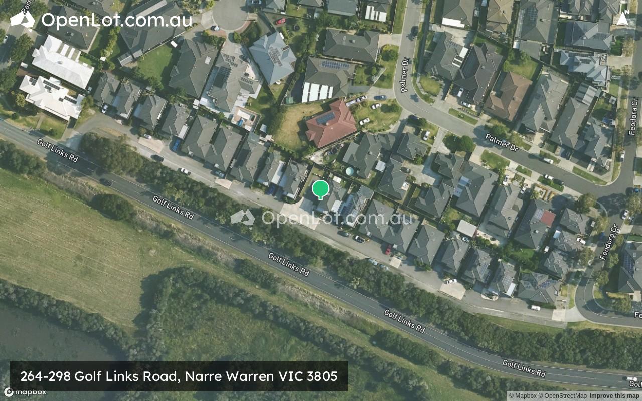 Satellite image for 264-298 Golf Links Road, Narre Warren VIC 3805