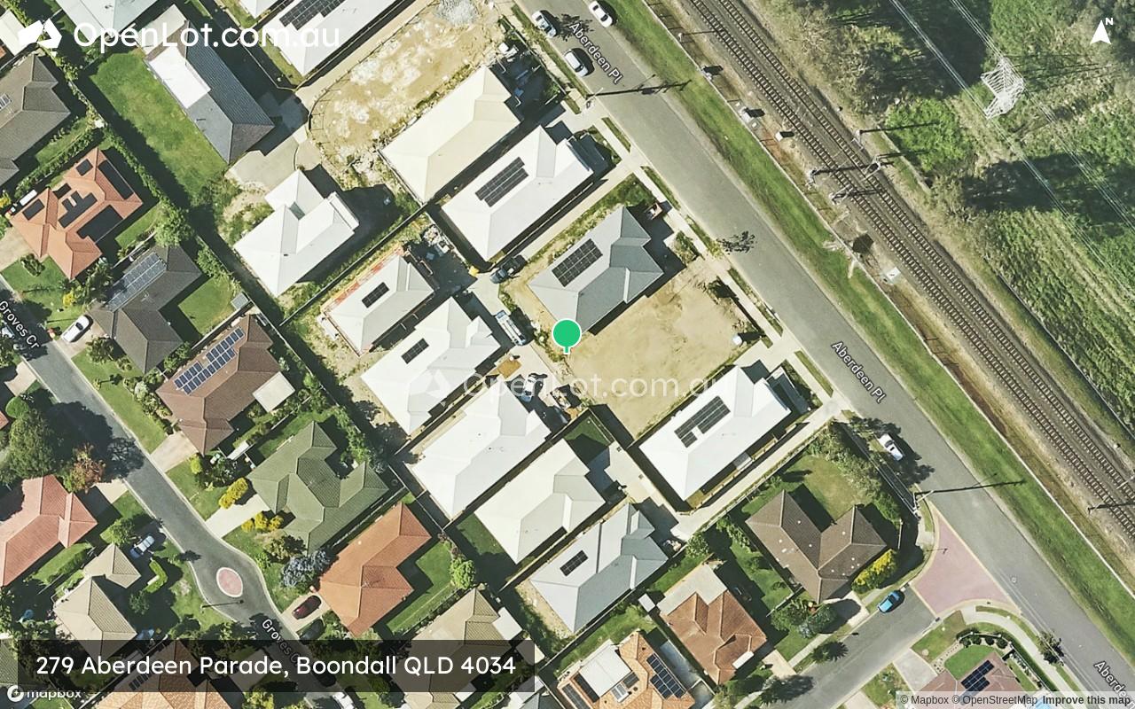 Satellite image for 279 Aberdeen Parade, Boondall QLD 4034