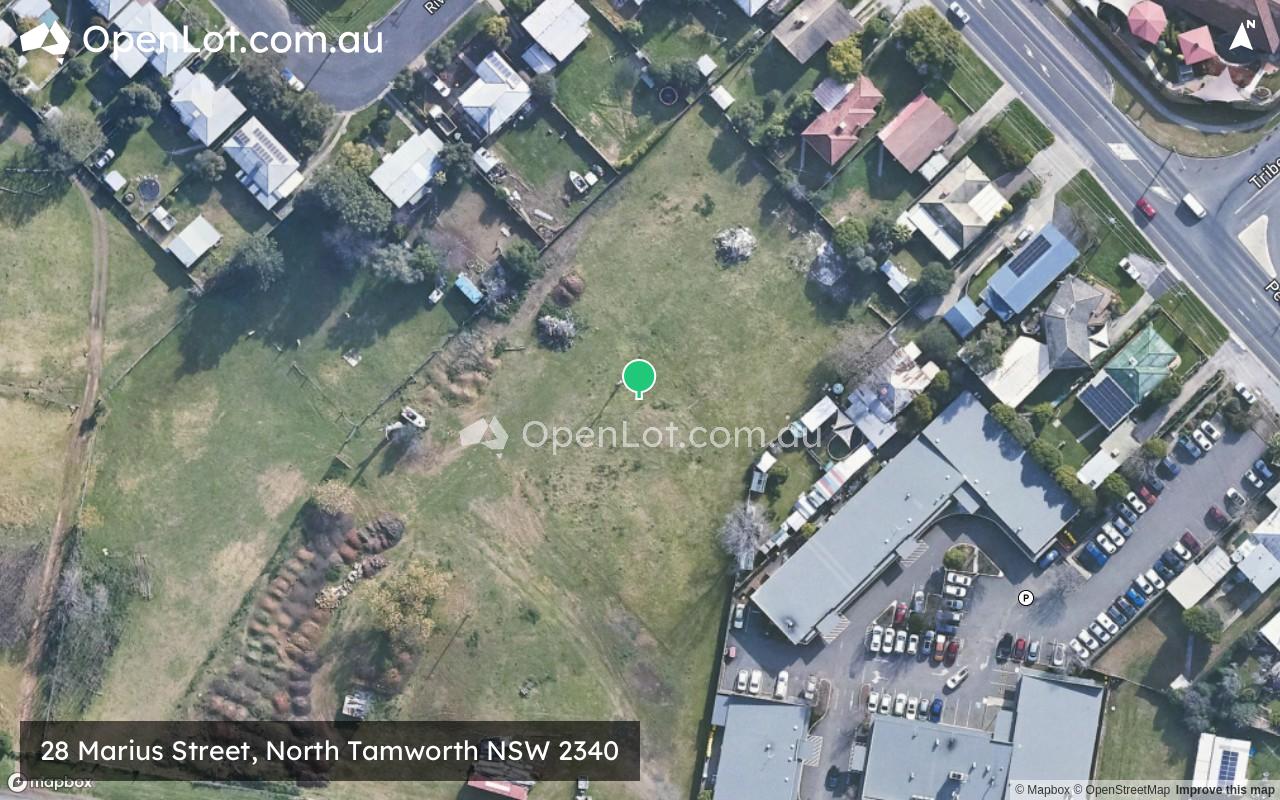 Satellite image for 28 Marius Street, North Tamworth NSW 2340