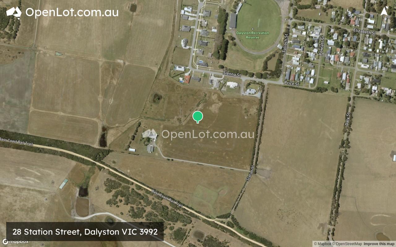 Satellite image for 28 Station Street, Dalyston VIC 3992