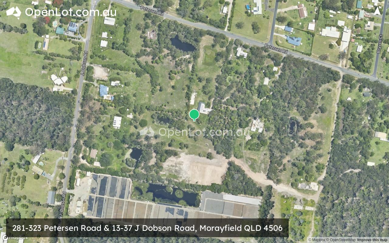 Satellite image for 281-323 Petersen Road & 13-37 J Dobson Road, Morayfield QLD 4506