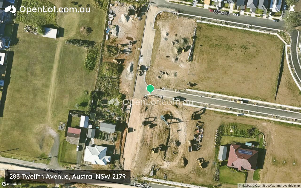 Satellite image for 283 Twelfth Avenue, Austral NSW 2179