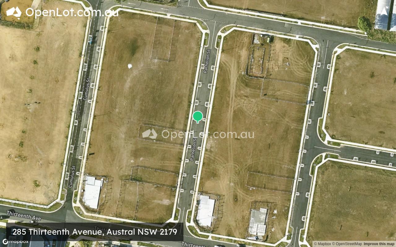 Satellite image for 285 Thirteenth Avenue, Austral NSW 2179