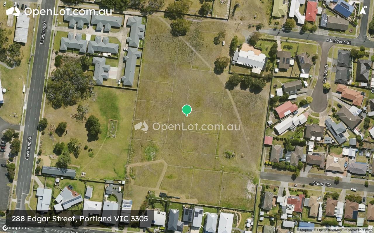 Satellite image for 288 Edgar Street, Portland VIC 3305