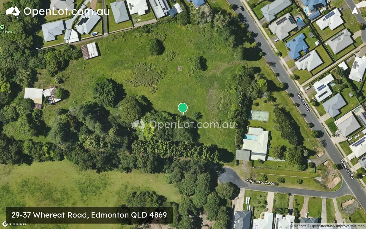Satellite image for 29-37 Whereat Road, Edmonton QLD 4869