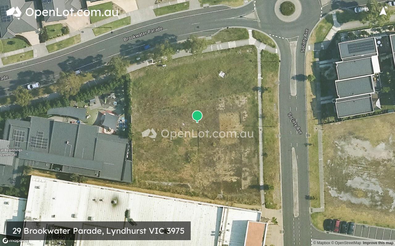Satellite image for 29 Brookwater Parade, Lyndhurst VIC 3975