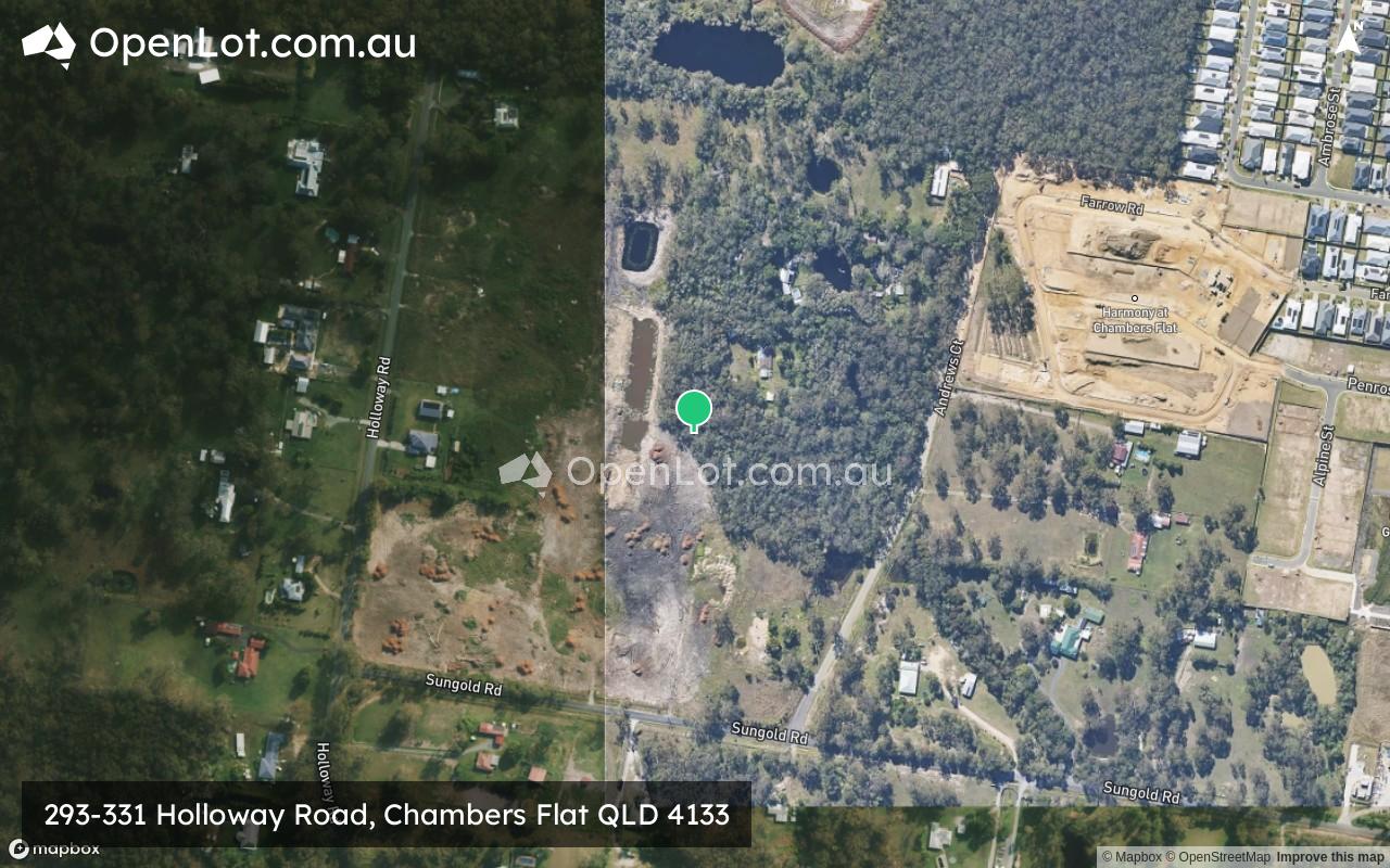 Satellite image for 293-331 Holloway Road, Chambers Flat QLD 4133