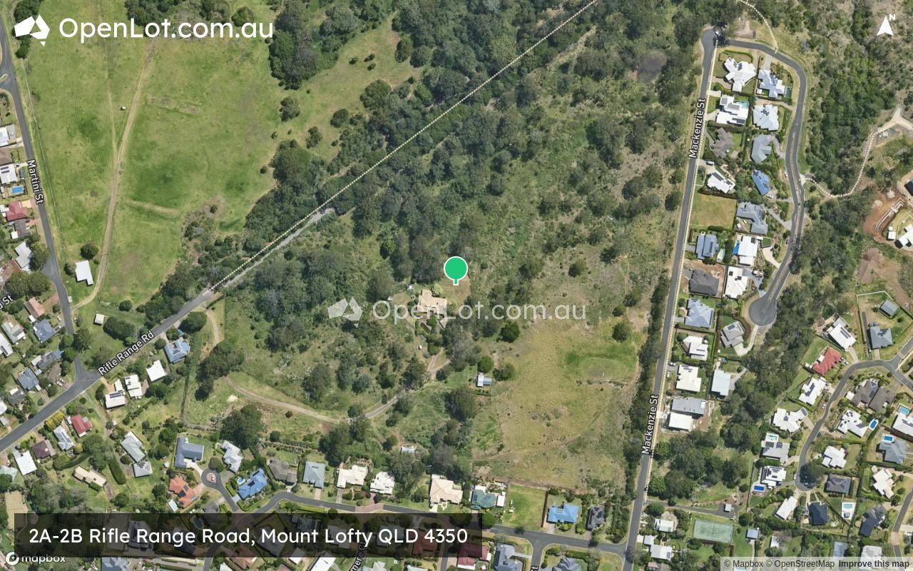 Satellite image for 2A-2B Rifle Range Road, Mount Lofty QLD 4350