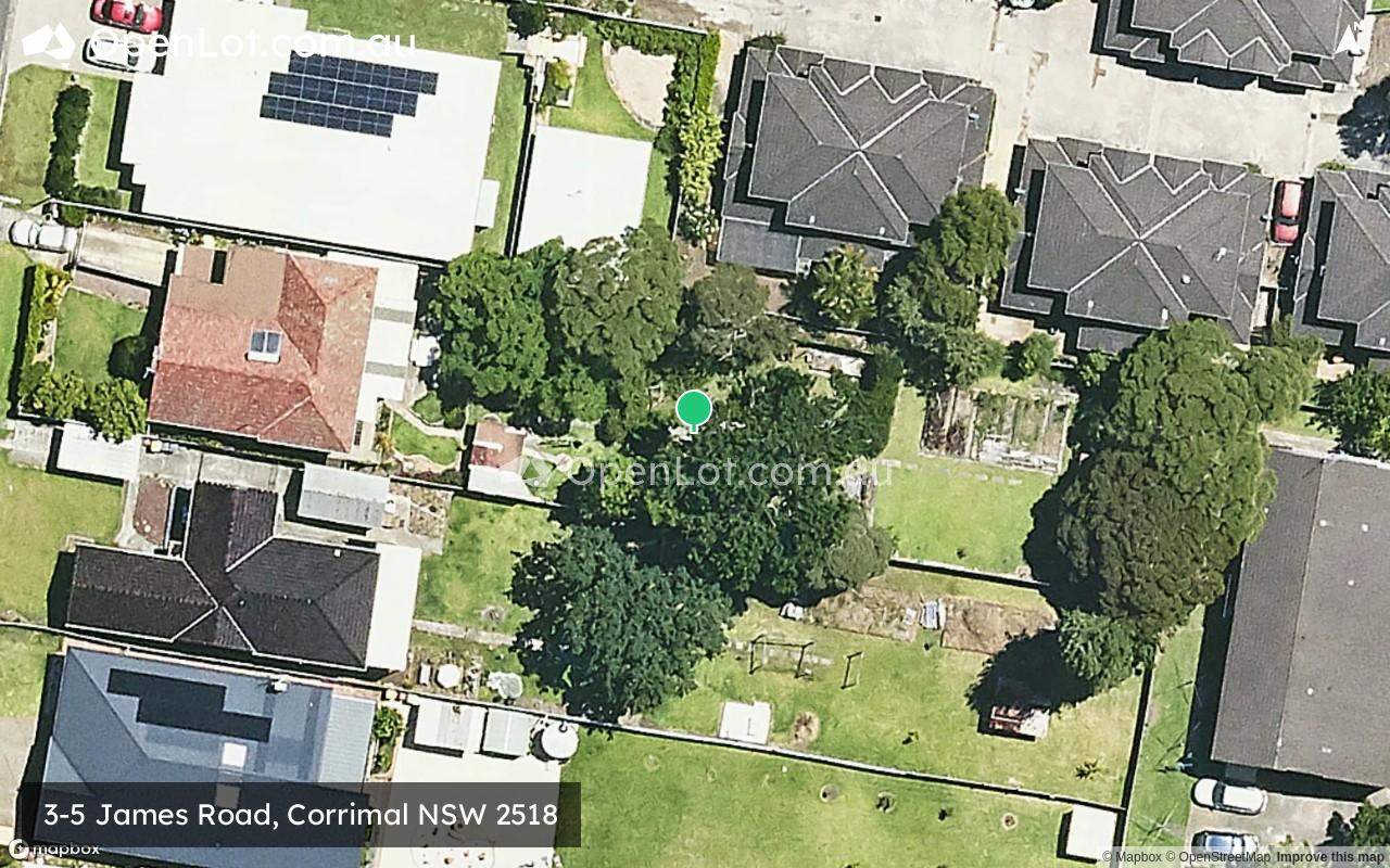 Satellite image for 3-5 James Road, Corrimal NSW 2518