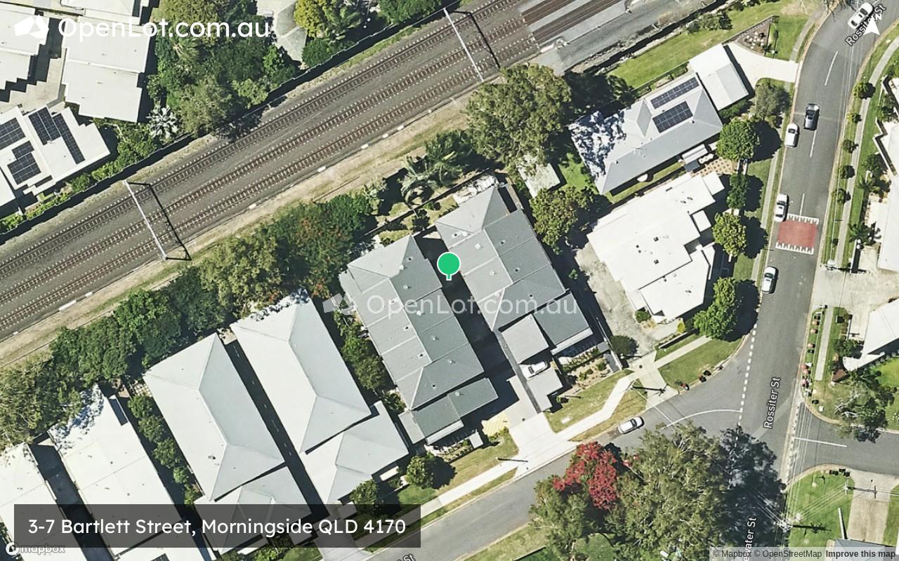 Satellite image for 3-7 Bartlett Street, Morningside QLD 4170
