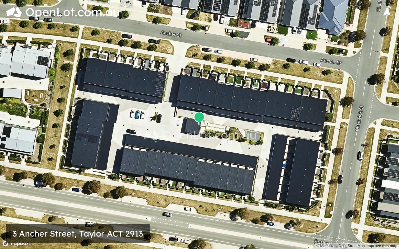 Satellite image for 3 Ancher Street, Taylor ACT 2913