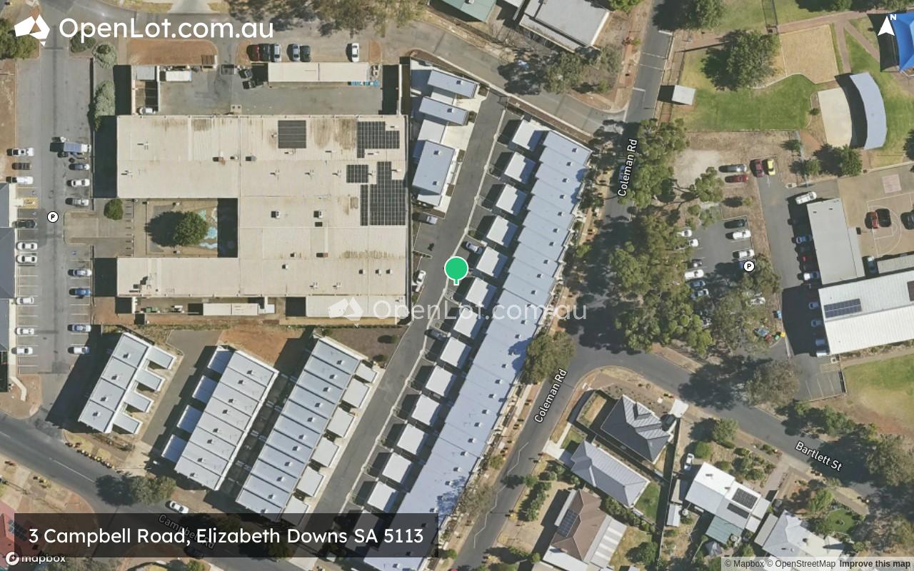 Satellite image for 3 Campbell Road, Elizabeth Downs SA 5113