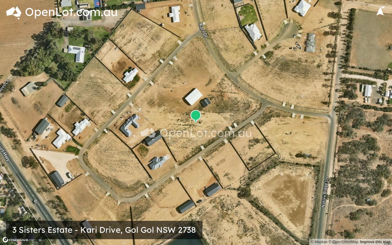 Satellite image for 3 Sisters Estate - Kari Drive, Gol Gol NSW 2738