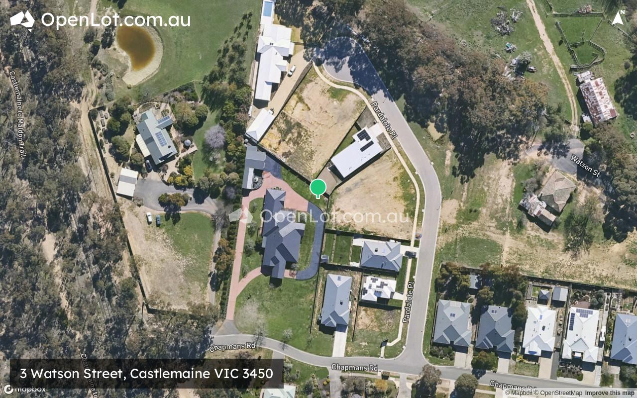 Satellite image for 3 Watson Street, Castlemaine VIC 3450