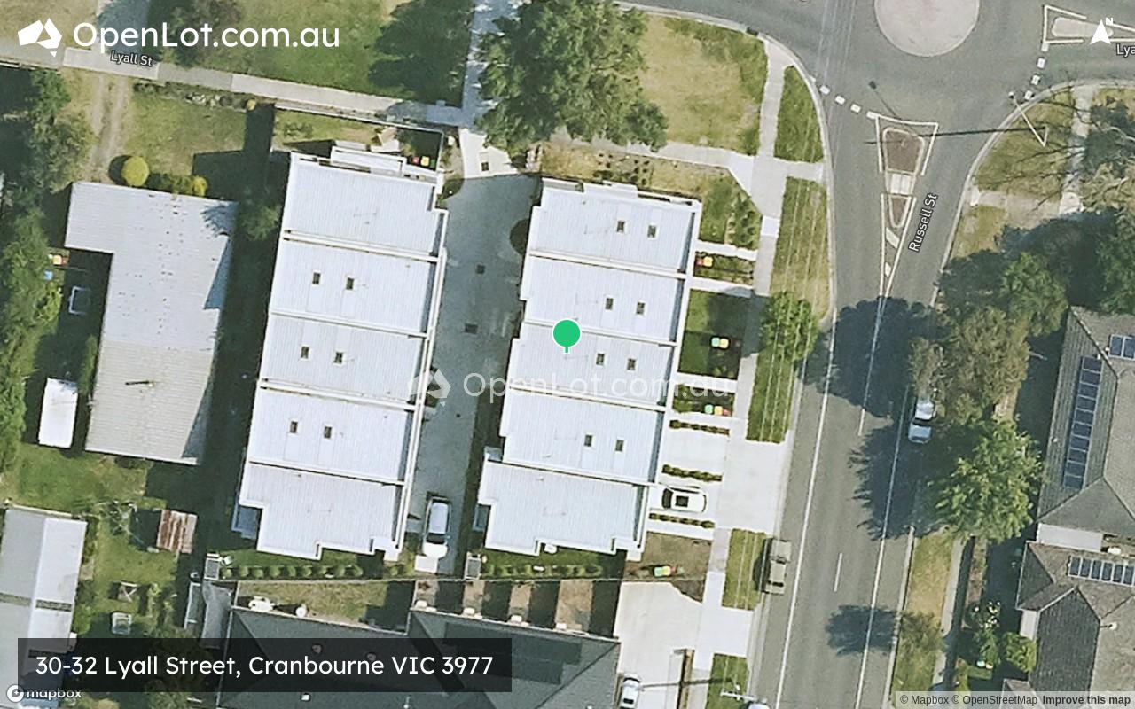 Satellite image for 30-32 Lyall Street, Cranbourne VIC 3977
