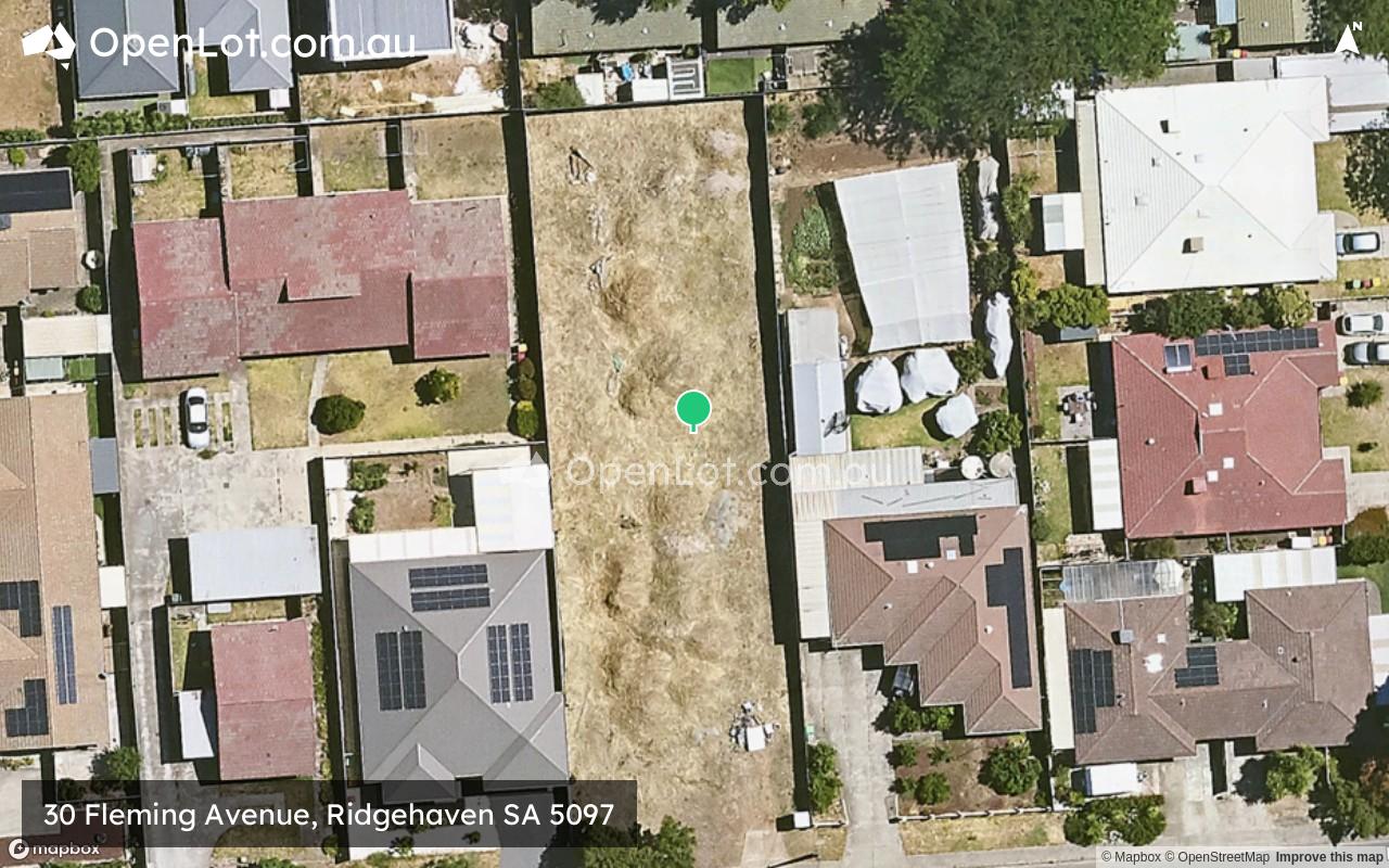 Satellite image for 30 Fleming Avenue, Ridgehaven SA 5097