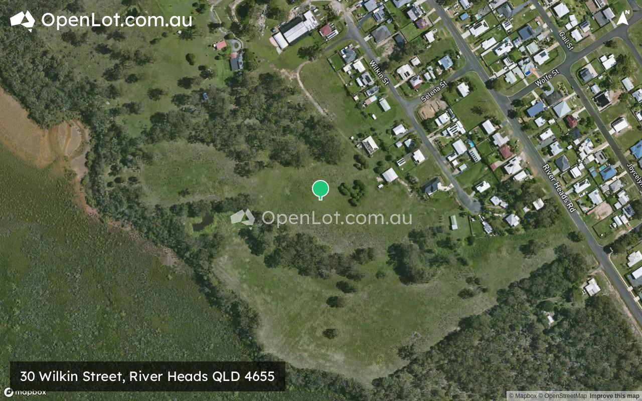 Satellite image for 30 Wilkin Street, River Heads QLD 4655