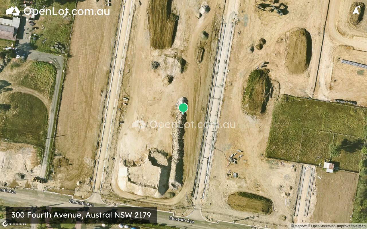 Satellite image for 300 Fourth Avenue, Austral NSW 2179