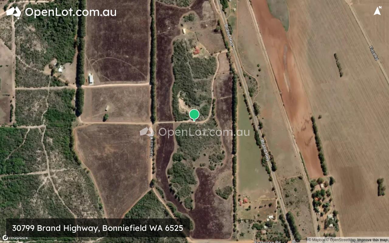 Satellite image for 30799 Brand Highway, Bonniefield WA 6525