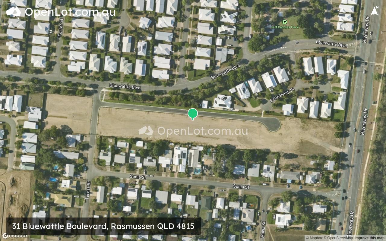 Satellite image for 31 Bluewattle Boulevard, Rasmussen QLD 4815