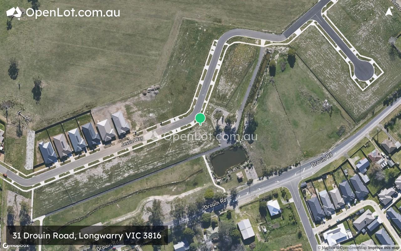 Satellite image for 31 Drouin Road, Longwarry VIC 3816