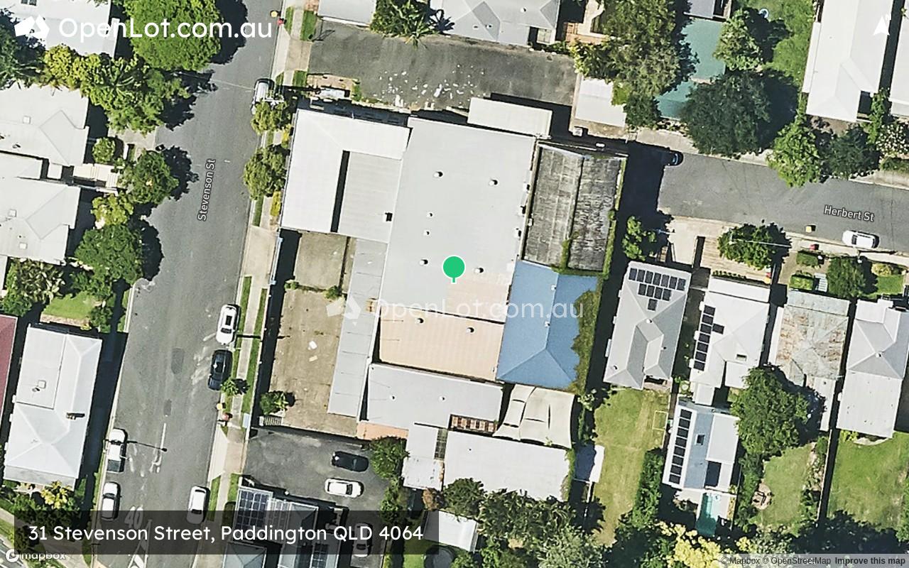 Satellite image for 31 Stevenson Street, Paddington QLD 4064