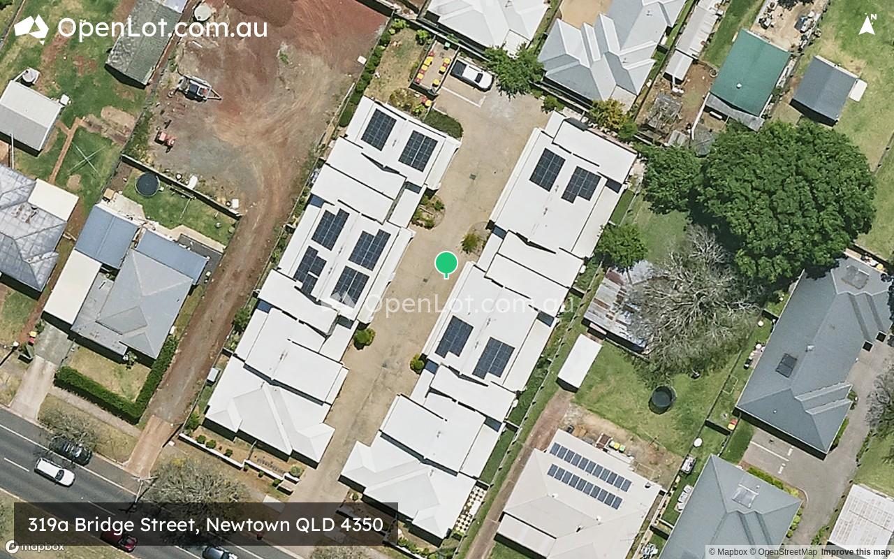 Satellite image for 319a Bridge Street, Newtown QLD 4350