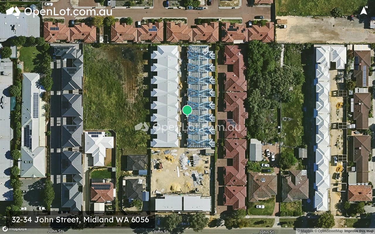 Satellite image for 32-34 John Street, Midland WA 6056