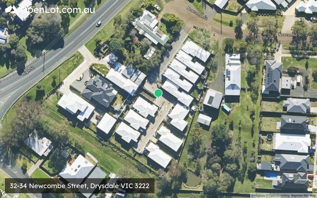 Satellite image for 32-34 Newcombe Street, Drysdale VIC 3222