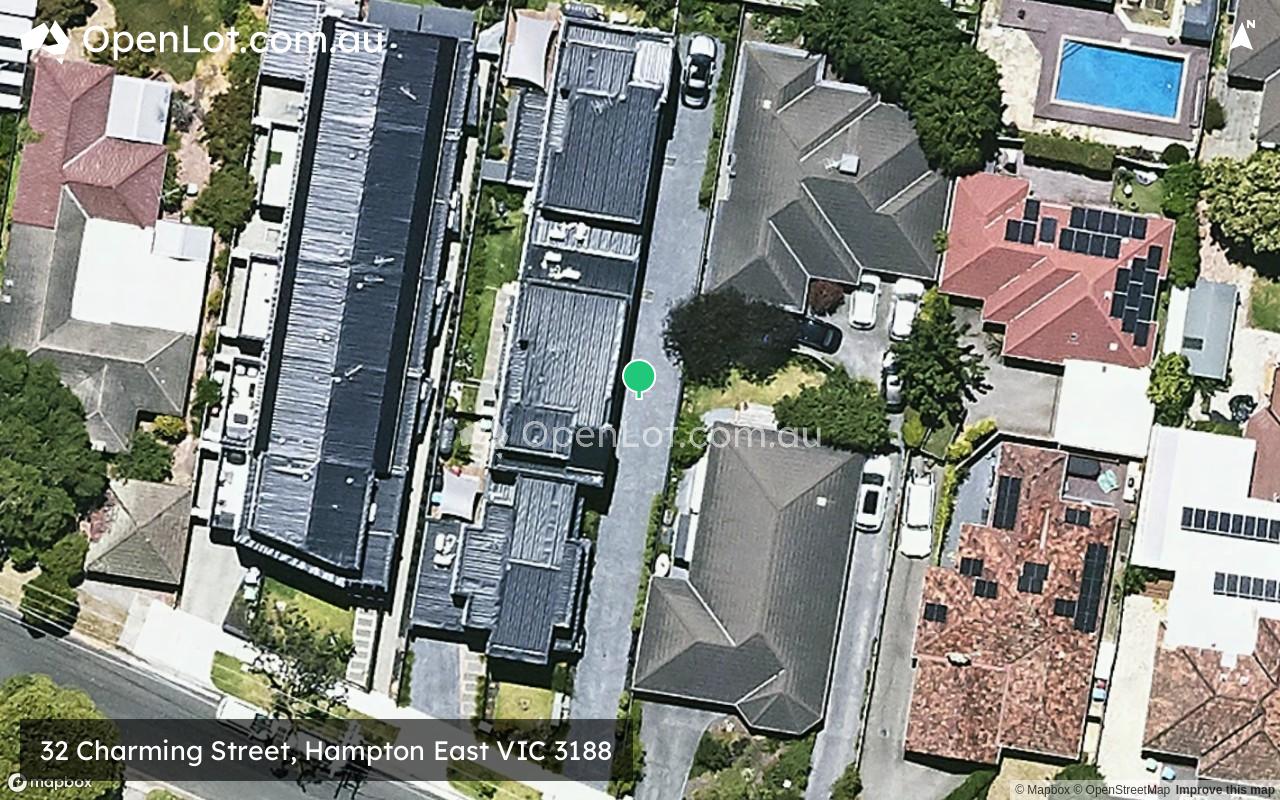 Satellite image for 32 Charming Street, Hampton East VIC 3188