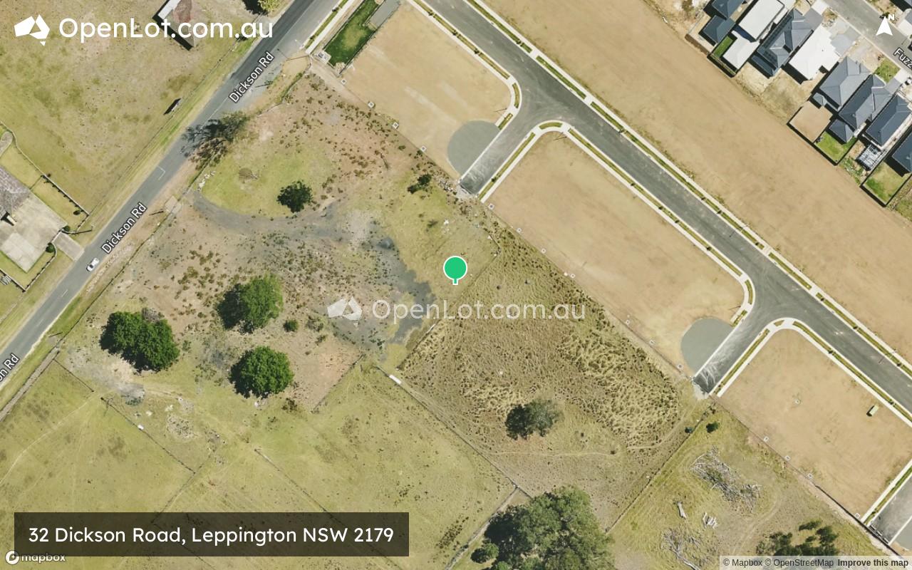 Satellite image for 32 Dickson Road, Leppington NSW 2179