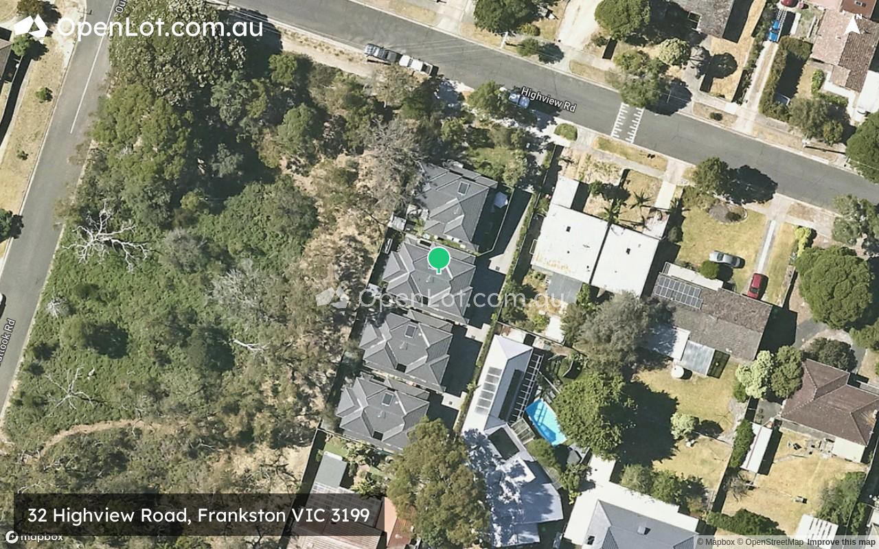 Satellite image for 32 Highview Road, Frankston VIC 3199