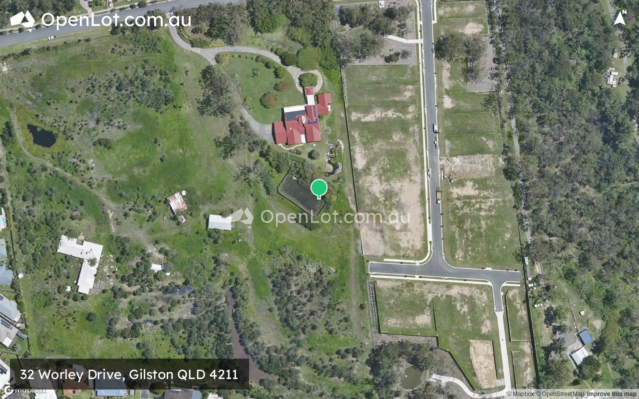Satellite image for Gilston Heights Estate - 32 Worley Drive, Gilston QLD 4211