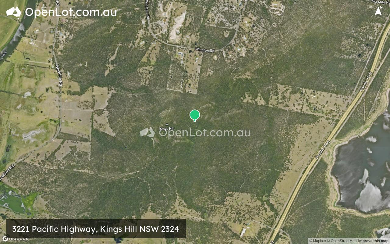 Satellite image for 3221 Pacific Highway, Kings Hill NSW 2324
