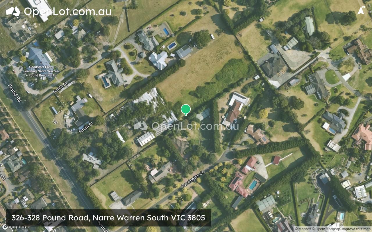 Satellite image for 326-328 Pound Road, Narre Warren South VIC 3805