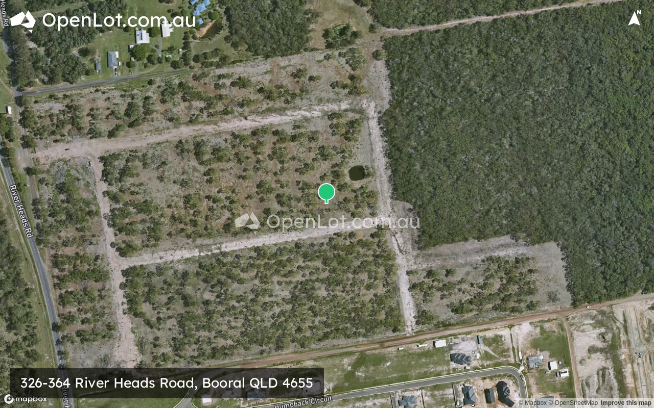 Satellite image for 326-364 River Heads Road, Booral QLD 4655
