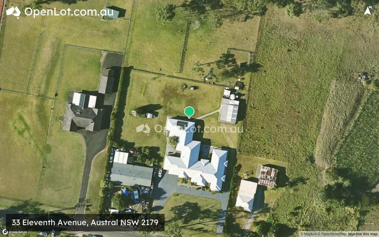 Satellite image for 33 Eleventh Avenue, Austral NSW 2179