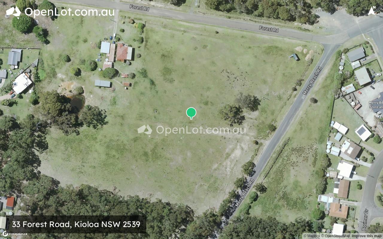 Satellite image for 33 Forest Road, Kioloa NSW 2539