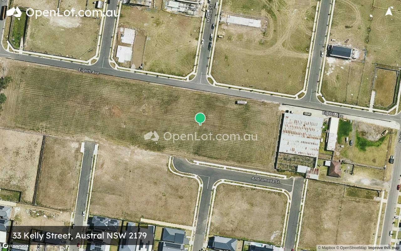 Satellite image for 33 Kelly Street, Austral NSW 2179