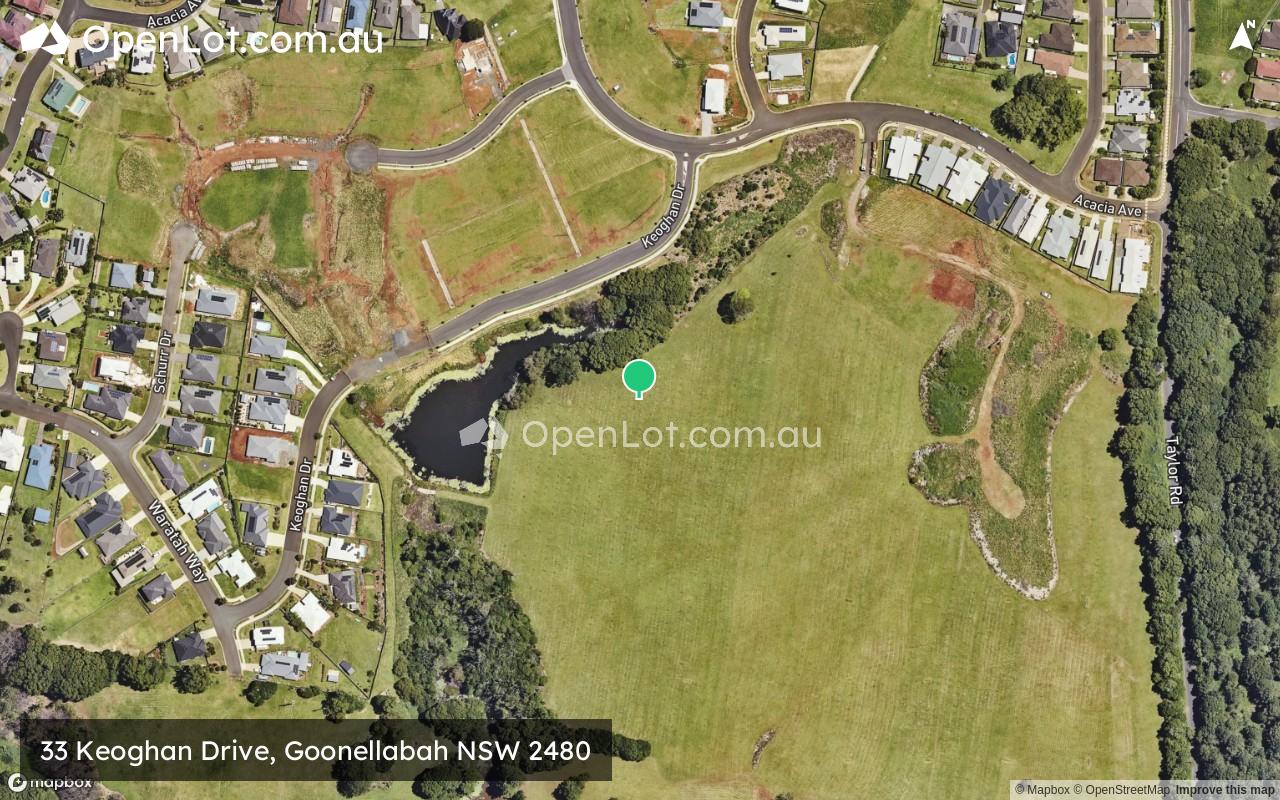 Satellite image for 33 Keoghan Drive, Goonellabah NSW 2480