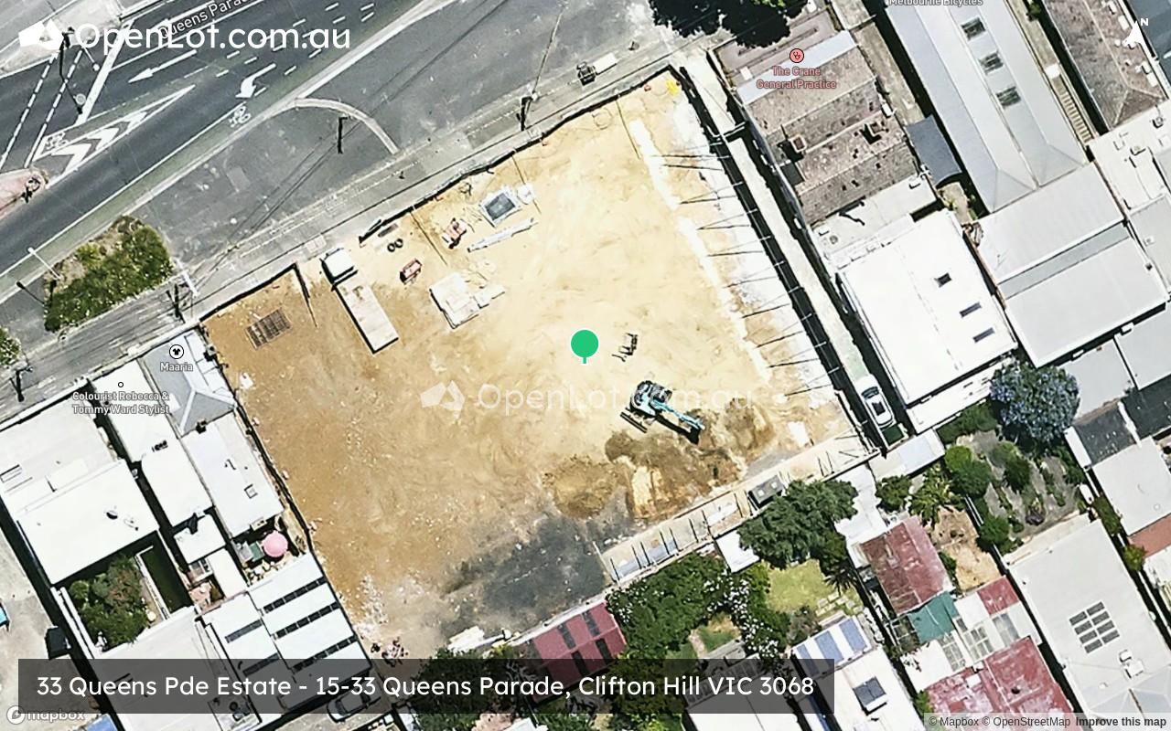 Satellite image for 33 Queens Pde Estate - 15-33 Queens Parade, Clifton Hill VIC 3068